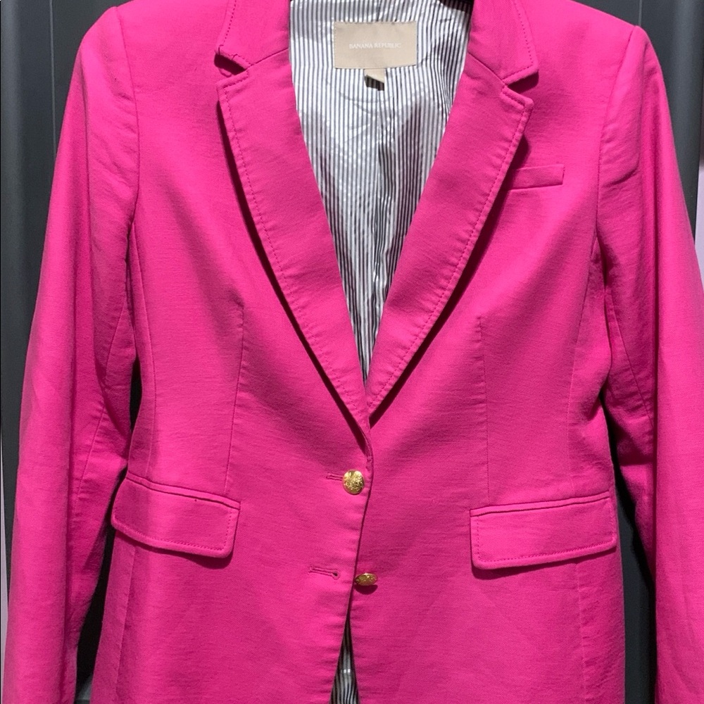 Banana Republic Pink Blazer size 12